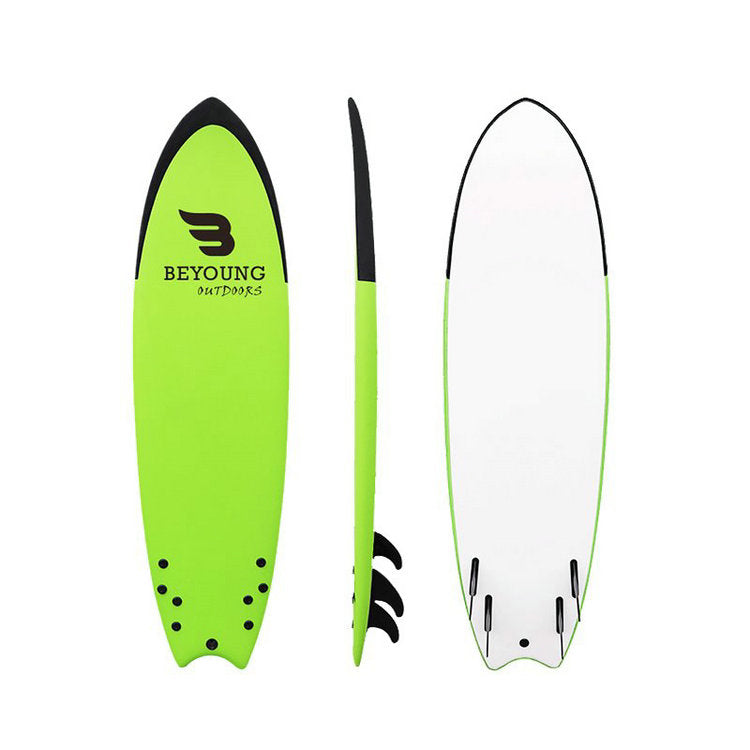 6′6 Soft-top surfboard (fish tail)