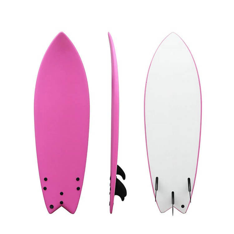 5′7 Soft-top surfboard (fish tail)